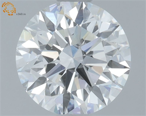 Picture of Lab Grown Diamond 1.02 Carats, Round with Ideal Cut, D Color, VVS2 Clarity and Certified by IGI