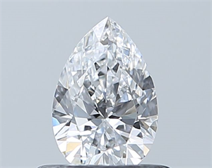Foto Diamante Natural 0.50 quilates, De pera , Color D, claridad IF y certificado GIA de