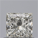Natural Diamond 0.54 Carats, Princess with  Cut, H Color, IF Clarity and Certified by IGI
