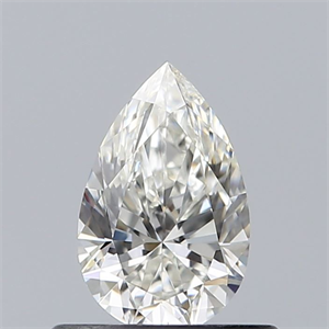 Picture of Natural Diamond 0.51 Carats, Pear with  Cut, H Color, SI1 Clarity and Certified by GIA