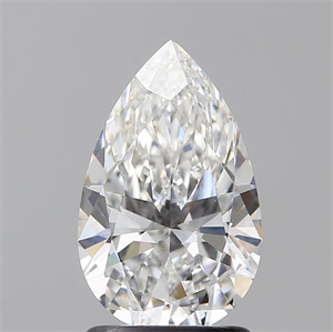 Picture of Natural Diamond 1.50 Carats, Pear with  Cut, F Color, VS2 Clarity and Certified by GIA
