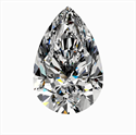 Natural Diamond 0.43 Carats, Pear with  Cut, H Color, VS1 Clarity and Certified by GIA