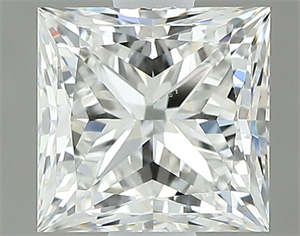 Foto Diamante Natural 1.02 quilates, Princesa , Color H, claridad VS2 y certificado GIA de