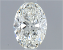 Natural Diamond 0.50 Carats, Oval with  Cut, H Color, VS1 Clarity and Certified by GIA