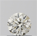 Natural Diamond 0.50 Carats, Round with Excellent Cut, K Color, I1 Clarity and Certified by IGI