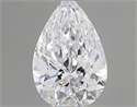Diamante Natural 0.40 quilates, De pera , Color D, claridad VVS1 y certificado GIA