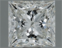 Natural Diamond 0.80 Carats, Princess with  Cut, H Color, VS1 Clarity and Certified by IGI