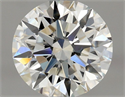 Natural Diamond 0.90 Carats, Round with Excellent Cut, H Color, VS1 Clarity and Certified by GIA