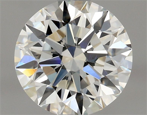 Picture of Natural Diamond 0.90 Carats, Round with Excellent Cut, H Color, VS1 Clarity and Certified by GIA