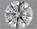 Lab Grown Diamond 4.52 Carats, Round with Ideal Cut, D Color, IF Clarity and Certified by IGI
