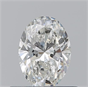 Natural Diamond 0.51 Carats, Oval with  Cut, H Color, VS1 Clarity and Certified by GIA