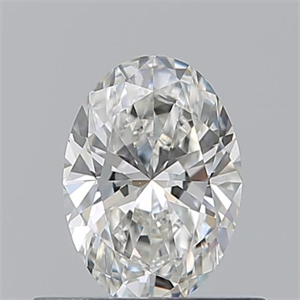 Foto Diamante Natural 0.51 quilates, Ovalado , Color H, claridad VS1 y certificado GIA de