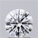 Lab Grown Diamond 1.30 Carats, Round with Ideal Cut, D Color, VS1 Clarity and Certified by IGI
