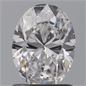 Natural Diamond 1.04 Carats, Oval with  Cut, D Color, IF Clarity and Certified by GIA