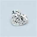 Natural Diamond 0.40 Carats, Heart with  Cut, H Color, VS2 Clarity and Certified by GIA