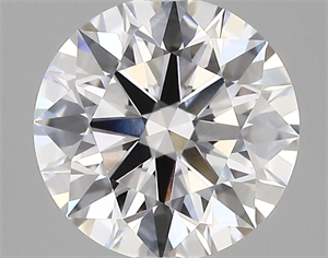 Picture of Lab Grown Diamond 2.81 Carats, Round with Excellent Cut, D Color, VVS2 Clarity and Certified by GIA