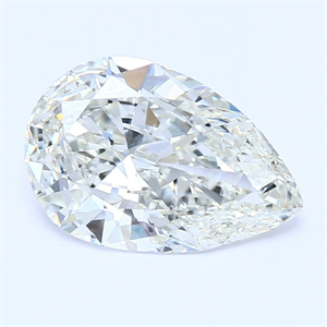 Picture of Natural Diamond 1.08 Carats, Pear with  Cut, J Color, SI1 Clarity and Certified by GIA