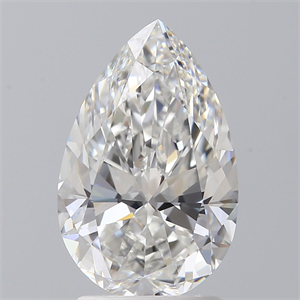 Foto Diamante Natural 2.01 quilates, De pera , Color F, claridad VS1 y certificado GIA de