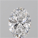 Natural Diamond 0.57 Carats, Oval with  Cut, D Color, VS1 Clarity and Certified by GIA