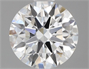 Lab Grown Diamond 1.02 Carats, Round with Ideal Cut, D Color, VS1 Clarity and Certified by IGI