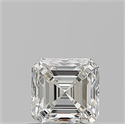 Diamante Natural 0.70 quilates, Asscher , Color I, claridad IF y certificado GIA