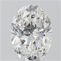 Natural Diamond 1.20 Carats, Oval with  Cut, E Color, SI2 Clarity and Certified by GIA