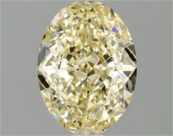 Picture of Lab Grown Diamond 1.58 Carats, Oval with  Cut, Fancy Intense Yellow Color, VS1 Clarity and Certified by IGI