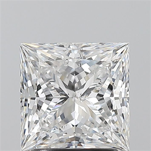 Foto Diamante Natural 2.01 quilates, Princesa , Color E, claridad I1 y certificado GIA de