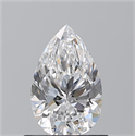 Natural Diamond 0.80 Carats, Pear with  Cut, D Color, VVS2 Clarity and Certified by GIA