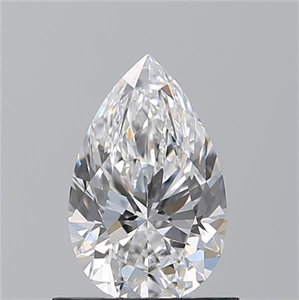 Picture of Natural Diamond 0.80 Carats, Pear with  Cut, D Color, VVS2 Clarity and Certified by GIA