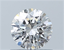Diamante Natural 0.53 quilates, Redondo , Color F, claridad VS2 y certificado GIA