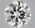 Lab Grown Diamond 6.01 Carats, Round with Excellent Cut, E Color, VVS2 Clarity and Certified by IGI
