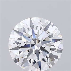Picture of Lab Grown Diamond 4.03 Carats, Round with Ideal Cut, D Color, IF Clarity and Certified by IGI
