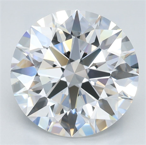 Picture of Lab Grown Diamond 3.37 Carats, Round with Ideal Cut, D Color, VVS1 Clarity and Certified by IGI