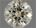 Natural Diamond 0.90 Carats, Round with Very Good Cut, L Color, VVS2 Clarity and Certified by IGI