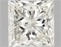 Natural Diamond 1.50 Carats, Princess with  Cut, I Color, VVS2 Clarity and Certified by IGI