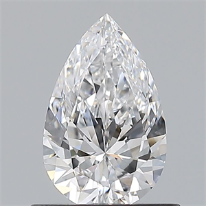 Picture of Natural Diamond 0.61 Carats, Pear with  Cut, D Color, VVS2 Clarity and Certified by GIA