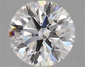 Picture of Lab Grown Diamond 3.02 Carats, Round with Excellent Cut, D Color, VVS1 Clarity and Certified by GIA
