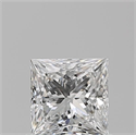 Natural Diamond 0.72 Carats, Princess with  Cut, E Color, VVS2 Clarity and Certified by GIA