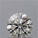 Natural Diamond 0.56 Carats, Round with Excellent Cut, H Color, VVS2 Clarity and Certified by IGI