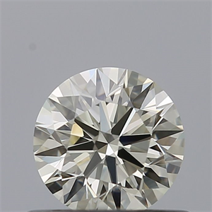 Picture of Natural Diamond 0.52 Carats, Round with Excellent Cut, J Color, VVS2 Clarity and Certified by IGI