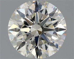 Picture of Natural Diamond 1.09 Carats, Round with Excellent Cut, K Color, VS1 Clarity and Certified by GIA