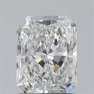 Picture of Natural Diamond 0.90 Carats, Radiant with  Cut, E Color, SI2 Clarity and Certified by GIA