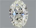 Natural Diamond 0.84 Carats, Oval with  Cut, I Color, VS2 Clarity and Certified by GIA