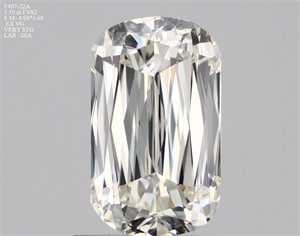 Picture of Natural Diamond 1.50 Carats, Cushion with  Cut, J Color, VS2 Clarity and Certified by GIA