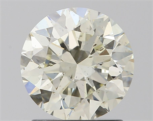 Picture of Natural Diamond 1.52 Carats, Round with Excellent Cut, K Color, SI1 Clarity and Certified by IGI