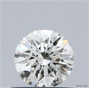 Natural Diamond 0.53 Carats, Round with Excellent Cut, J Color, VVS1 Clarity and Certified by IGI