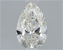 Natural Diamond 0.60 Carats, Pear with  Cut, J Color, SI2 Clarity and Certified by GIA
