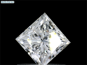Foto Diamante Natural 0.75 quilates, Princesa , Color F, claridad VS1 y certificado GIA de