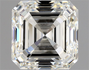 Picture of Natural Diamond 2.01 Carats, Asscher with  Cut, J Color, VVS2 Clarity and Certified by GIA
